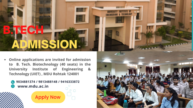 admission in biotechnology