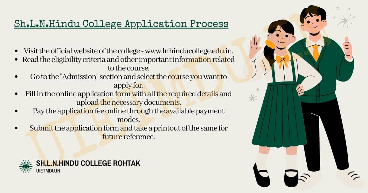 Sh.L.N.Hindu College Application Process 