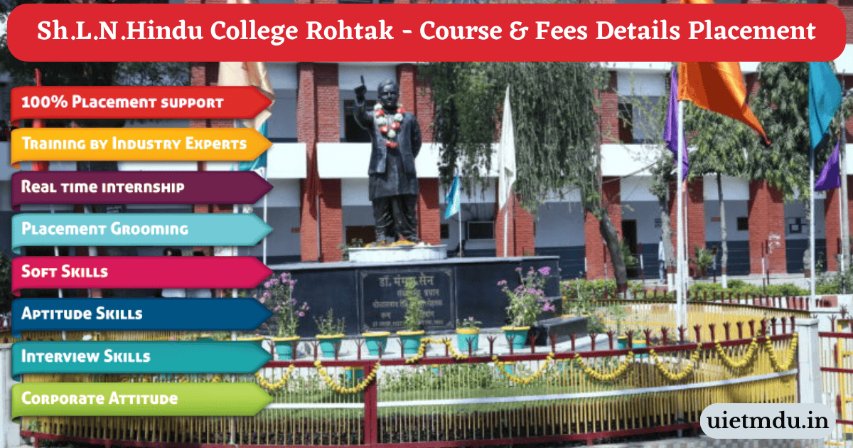Sh.L.N.Hindu College Rohtak - Course & Fees Details Placement