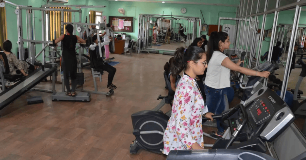 Gym and yoga hall in DAV girls college 