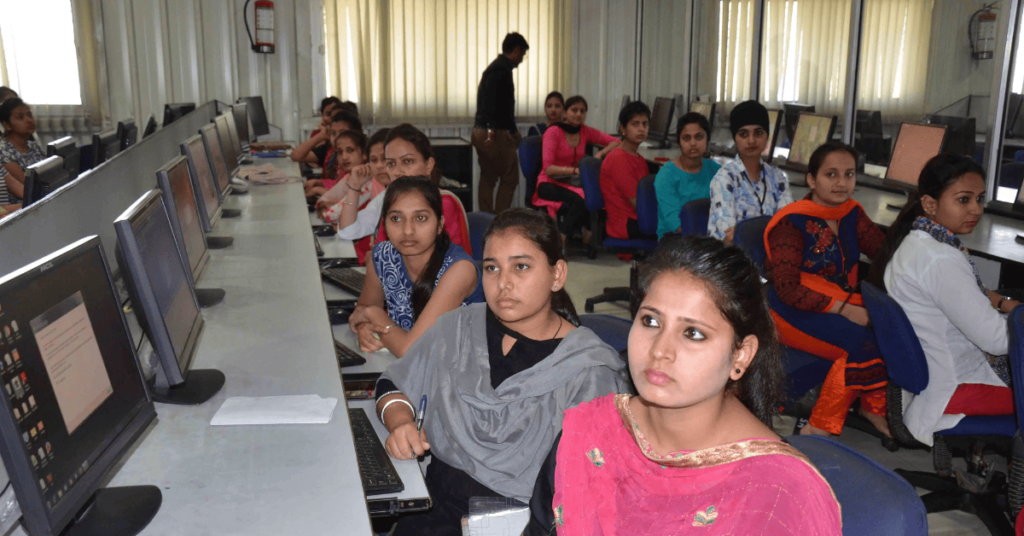Placement in DAV girls College Yamunanagar 