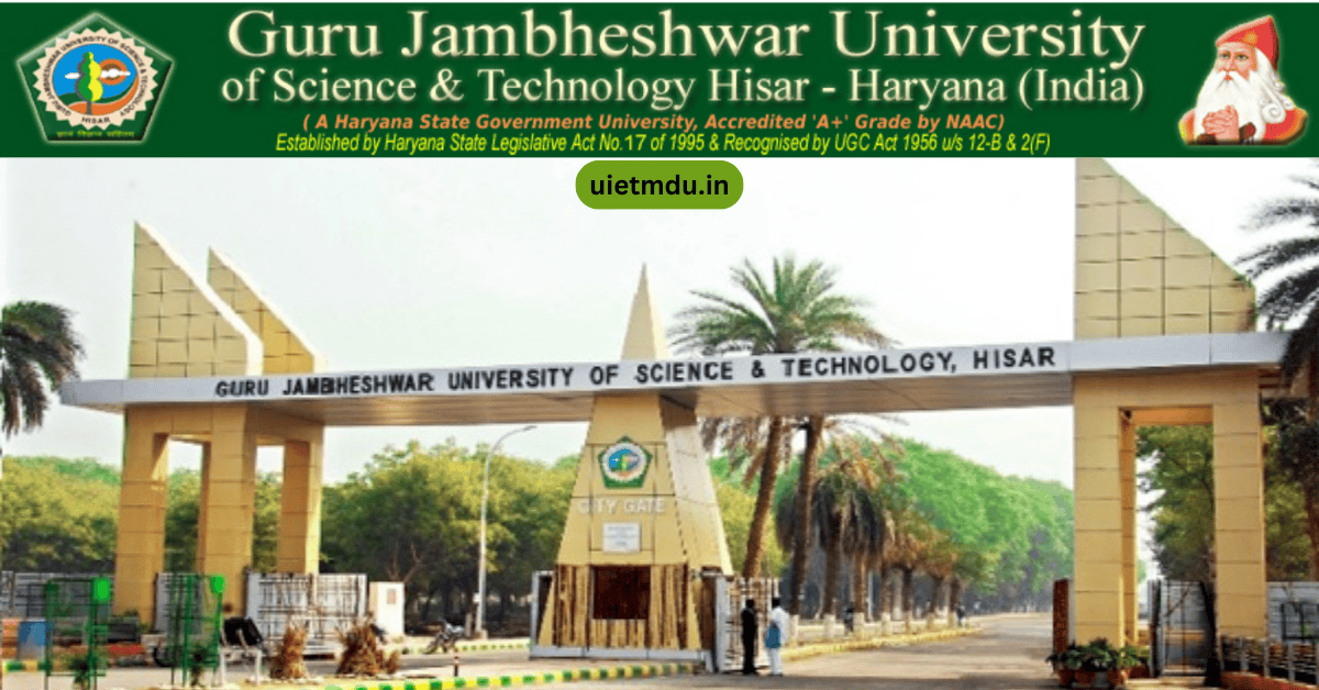 Guru Jambheshwar University | GJU Hisar
