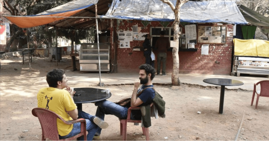 Jawaharlal Nehru University canteen 